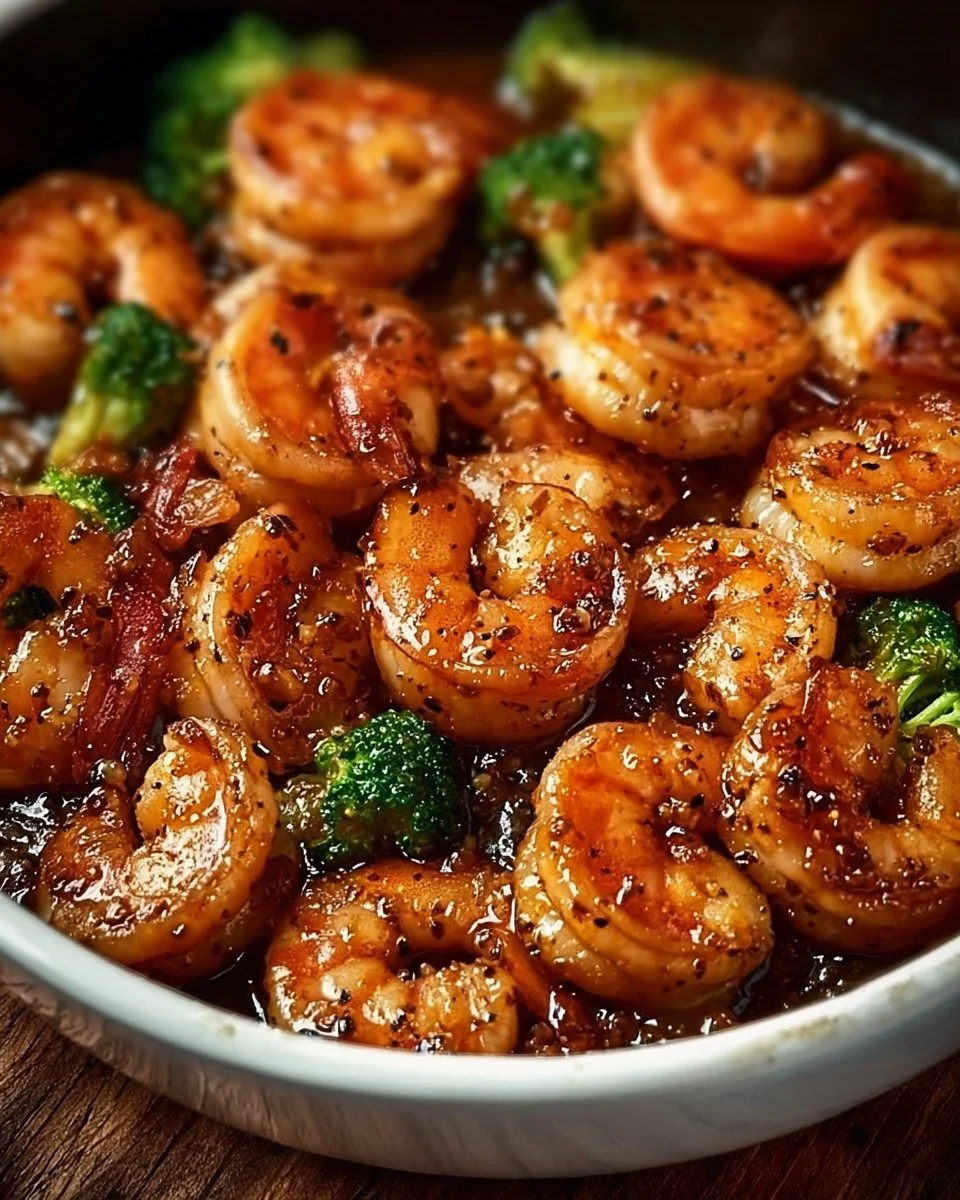 High-Protein Honey Garlic Shrimp