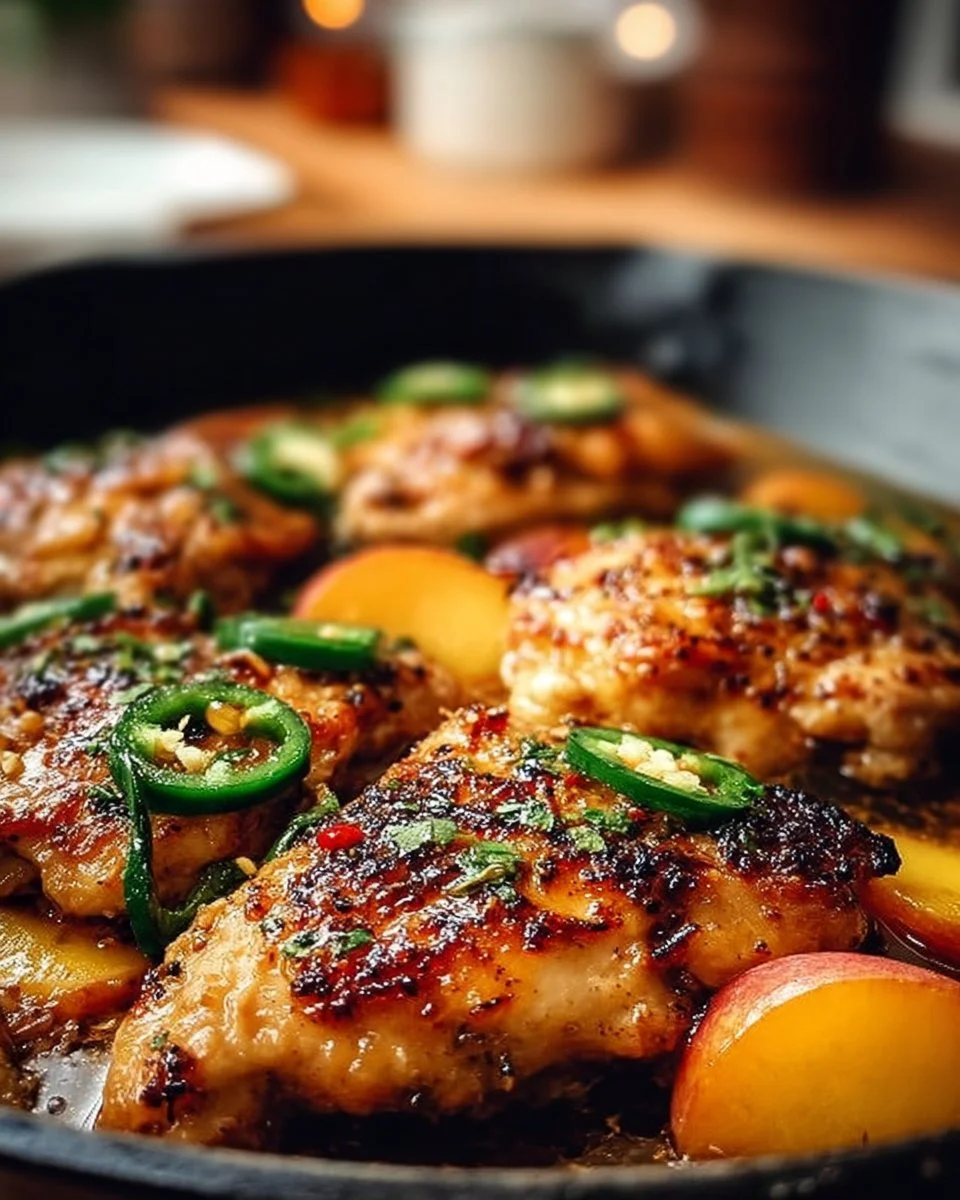 Jalapeño Peach Chicken