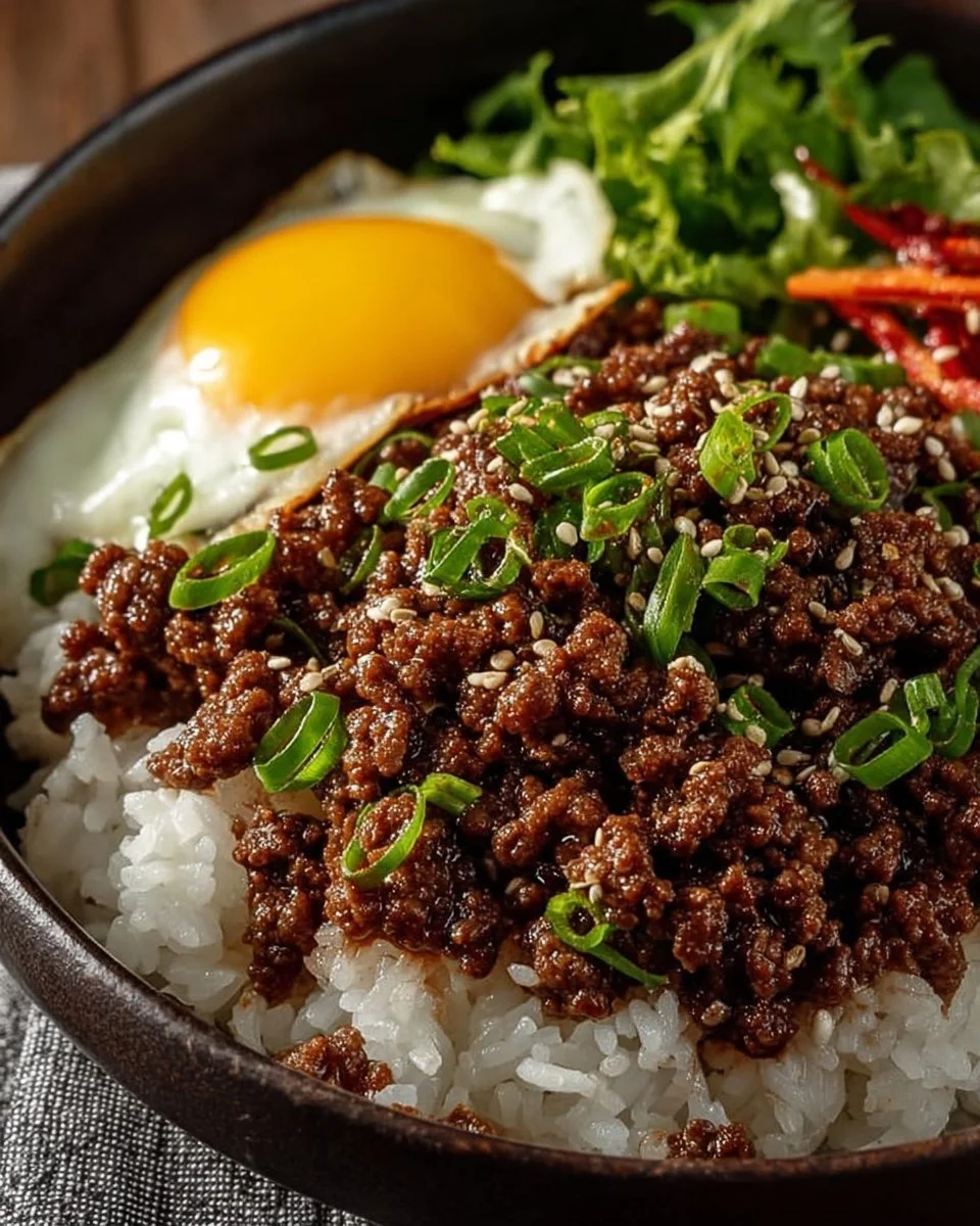 Korean Ground Beef Bowl