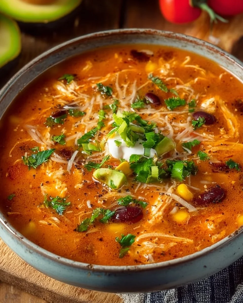 Low Fat Chicken Enchilada Soup