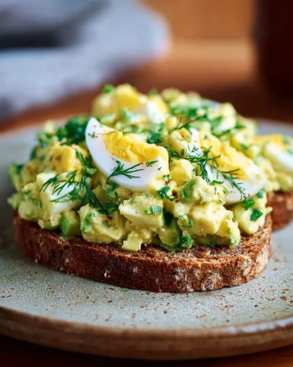 Simple & Zesty Mediterranean Avocado Egg Salad