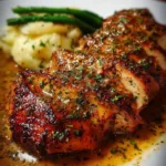 Delicious plate of chicken Christopher served with sides in a restaurant-style setting.