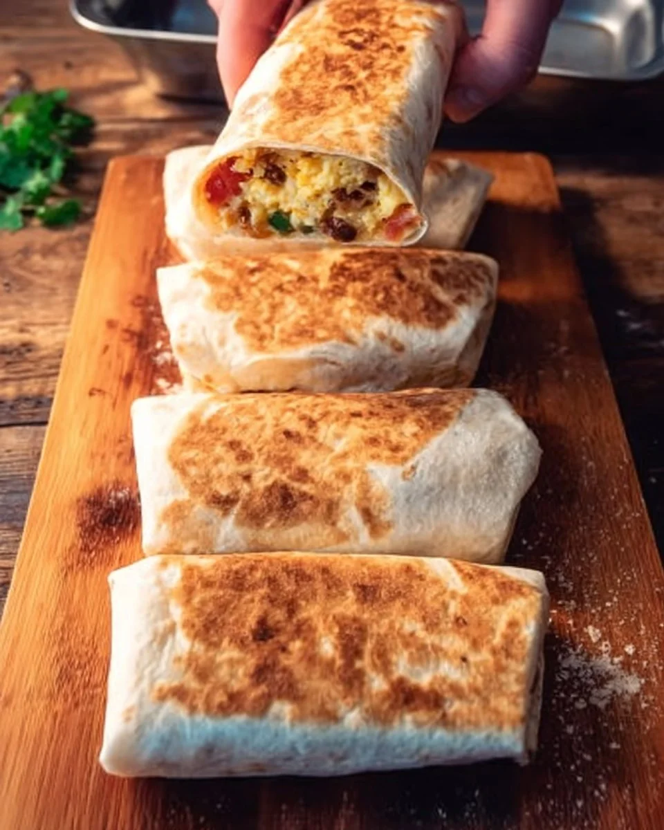 Sheet Pan Breakfast Burritos