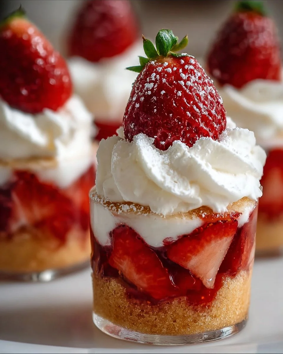 Easy Strawberry Shortcake Cups