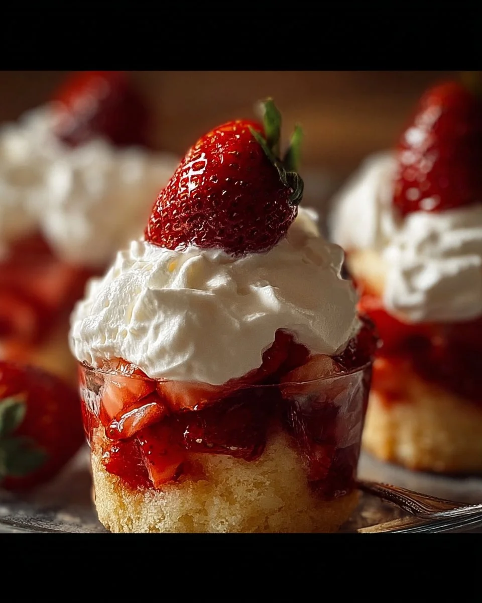 Easy Strawberry Shortcake Cups