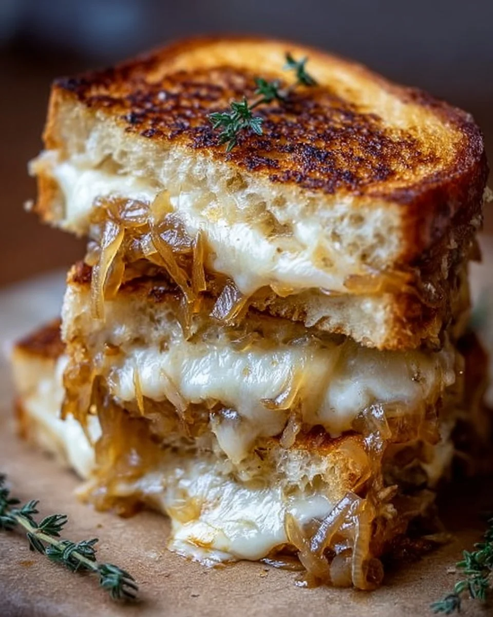 French Onion Grilled Cheese Sandwich