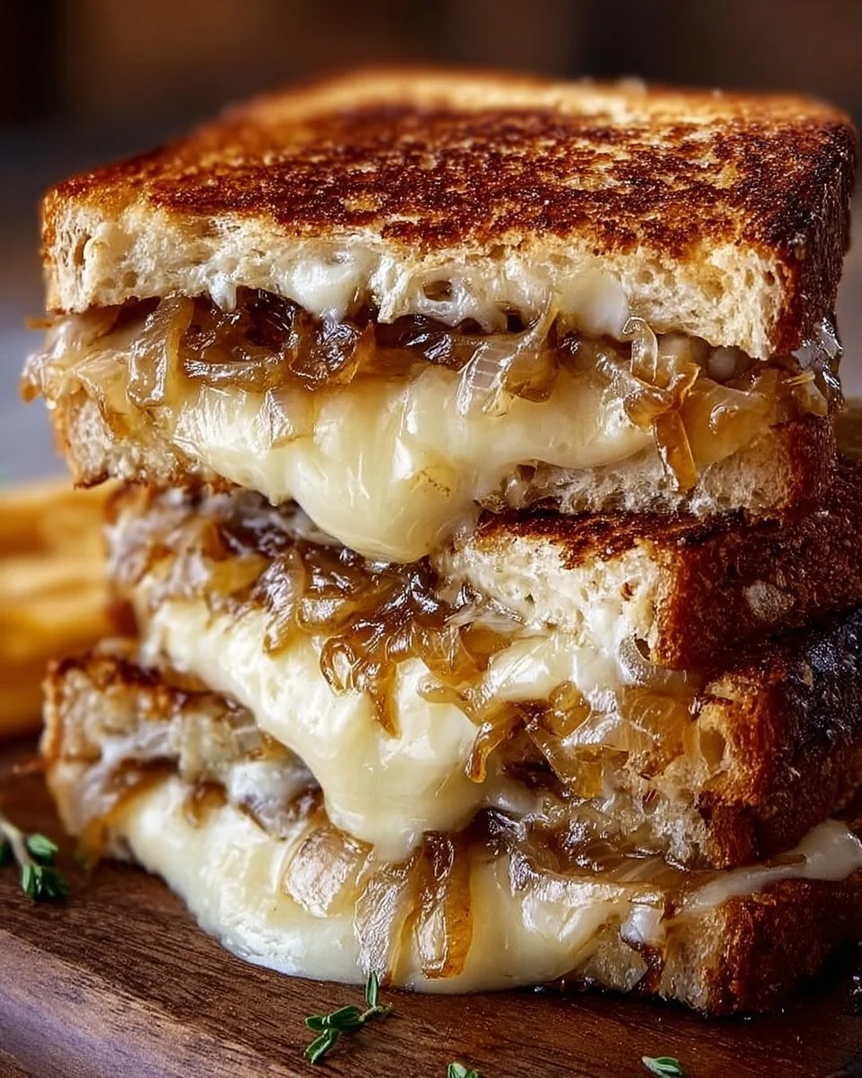 French Onion Grilled Cheese Sandwich