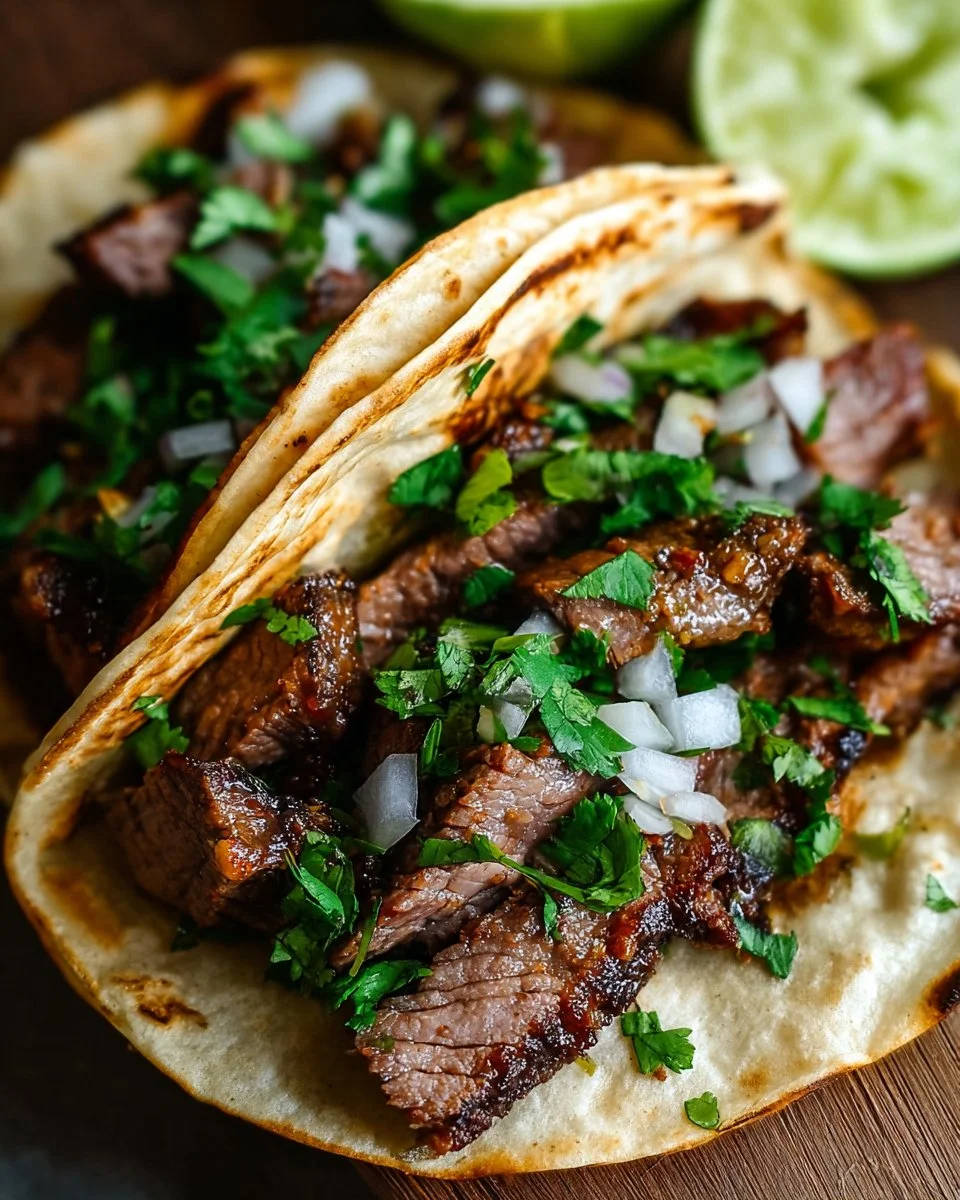 Grilled Beef Mexican Street Tacos