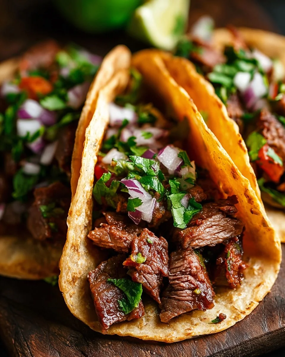 Grilled Beef Mexican Street Tacos