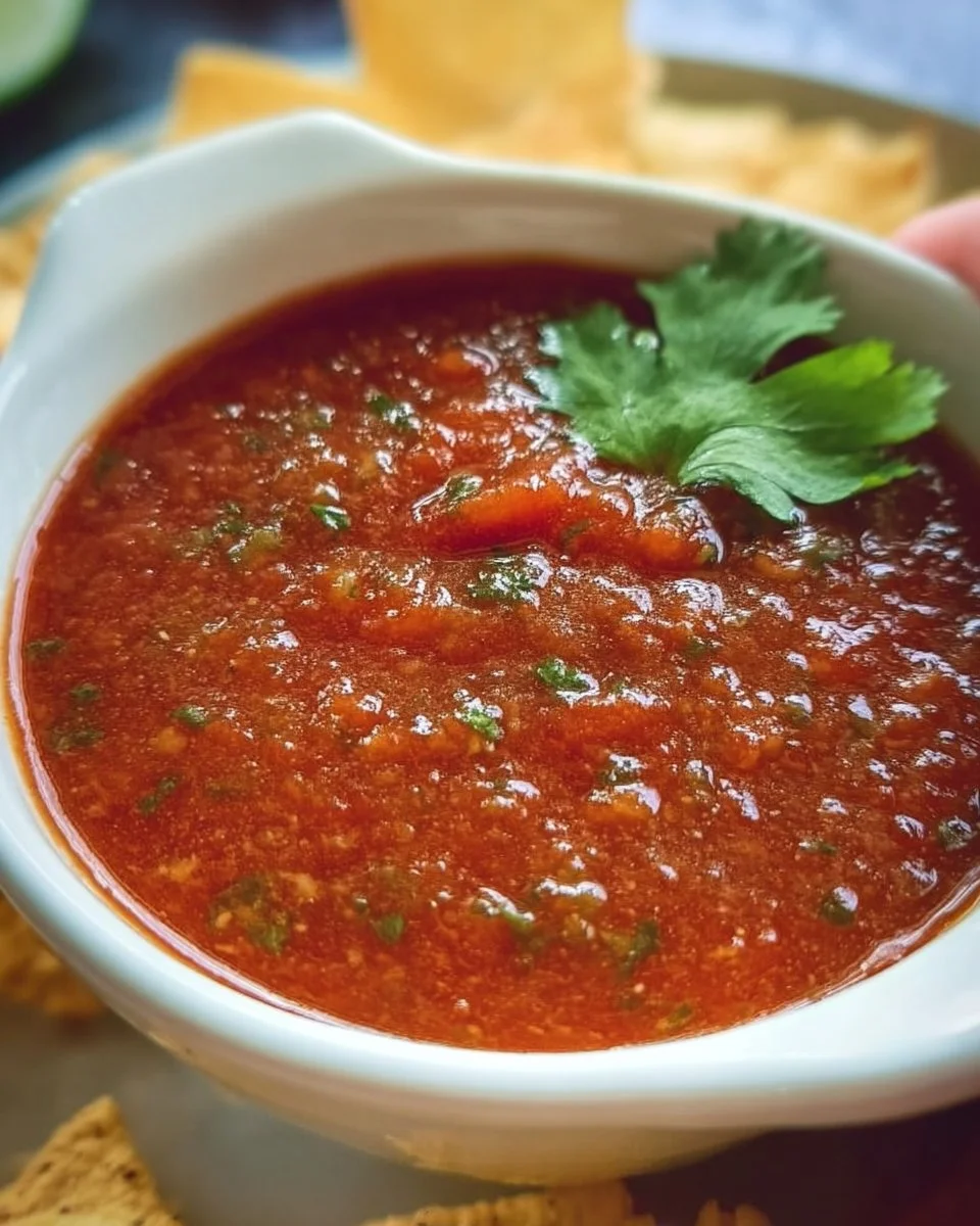 Super Quick Authentic Restaurant Style Salsa
