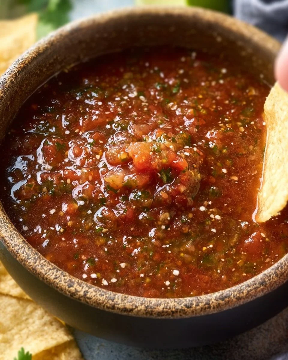 Super Quick Authentic Restaurant Style Salsa