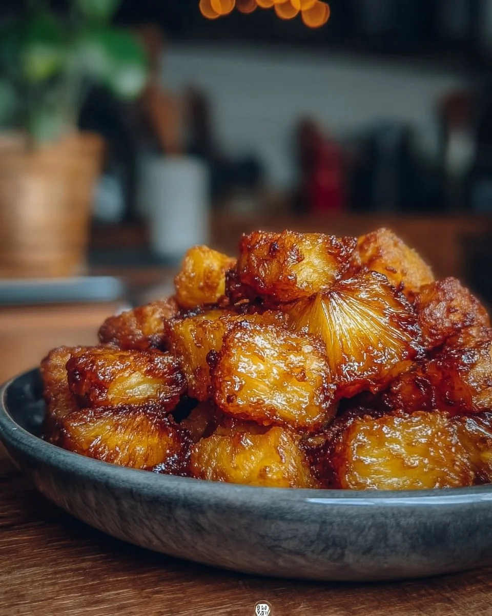 Air Fryer Pineapple Chunks