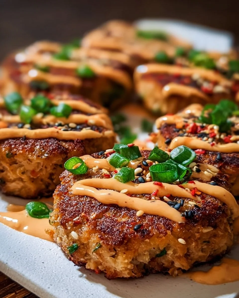 Asian Tuna Cakes with Spicy Mayo