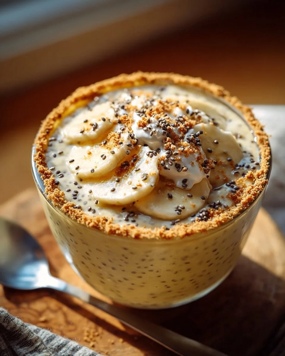 Banana Cream Pie Blended Chia Pudding