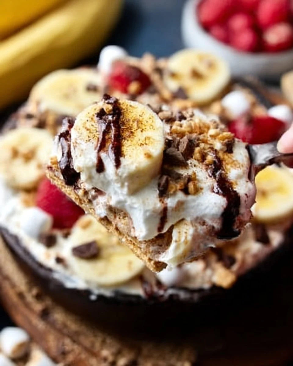 Banana Split Smores Dip