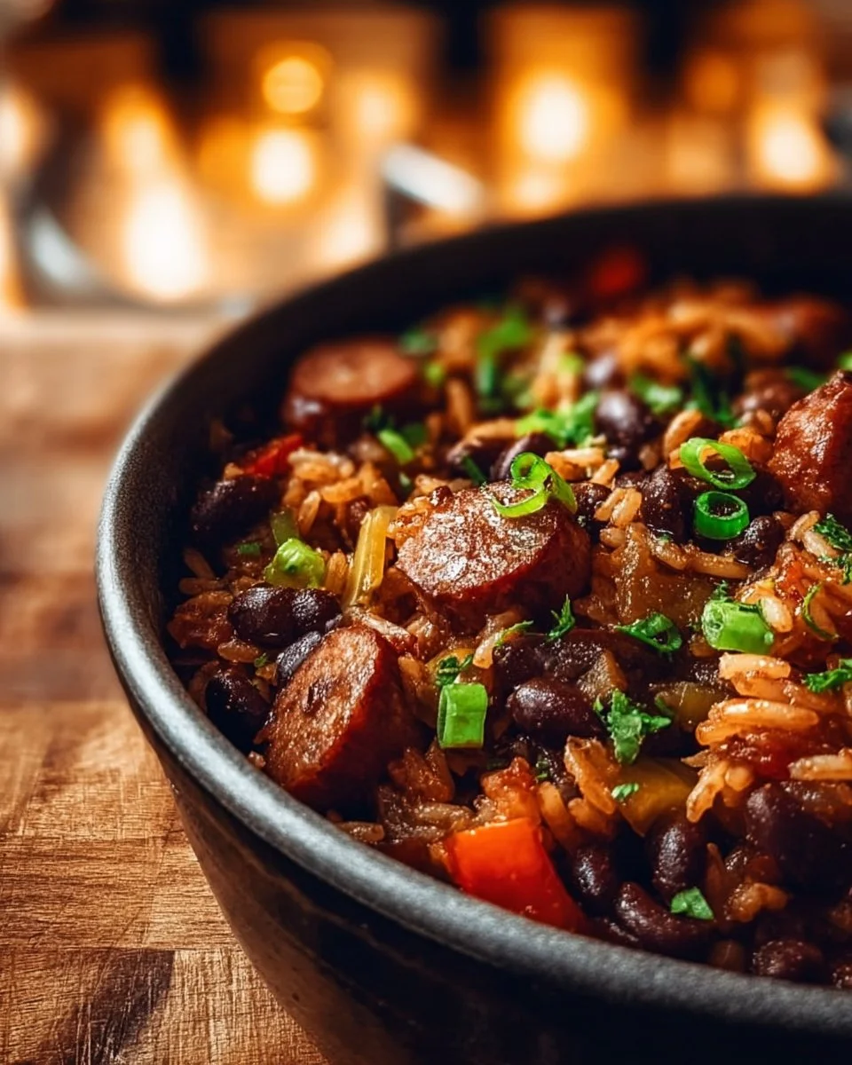 Black Beans and Rice with Sausage