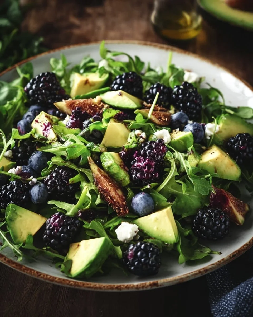 Blackberry, Avocado & Arugula Salad
