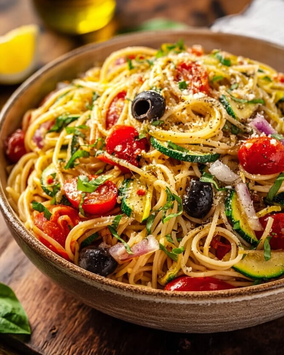 California Veggie Spaghetti Salad