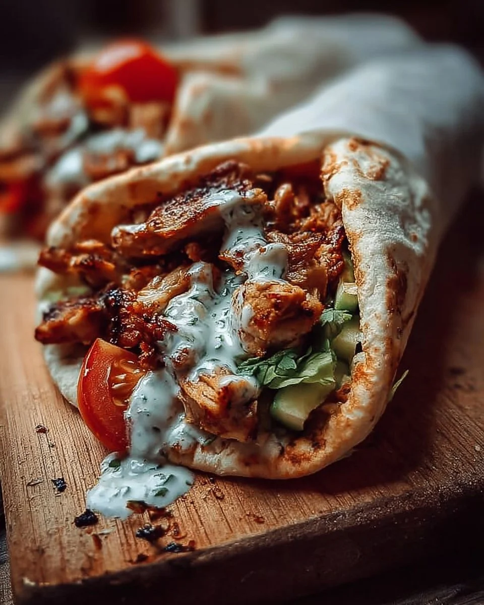 Chicken Shawarma with Creamy Garlic Sauce