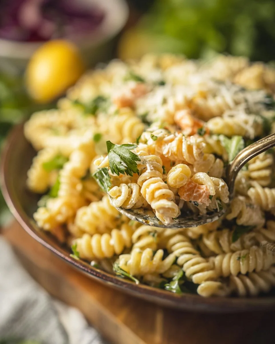 Creamy Lemon Parmesan Pasta Salad
