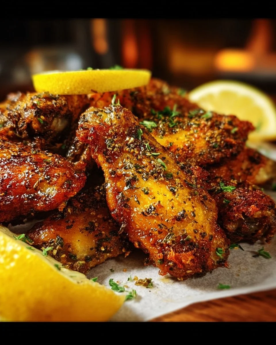Crispy Baked Lemon Pepper Wings