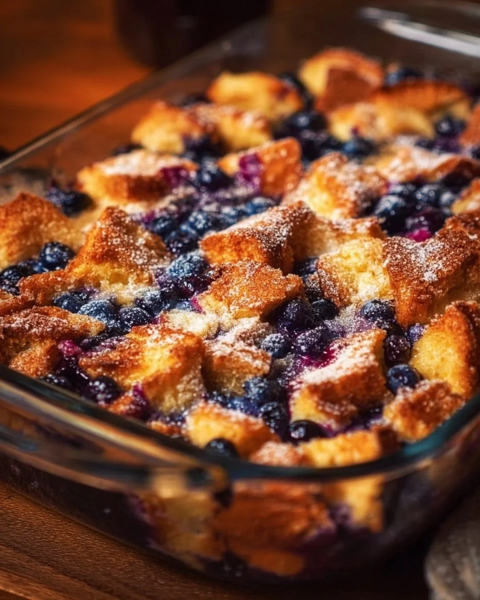 Unbelievable Blueberry French Toast Casserole