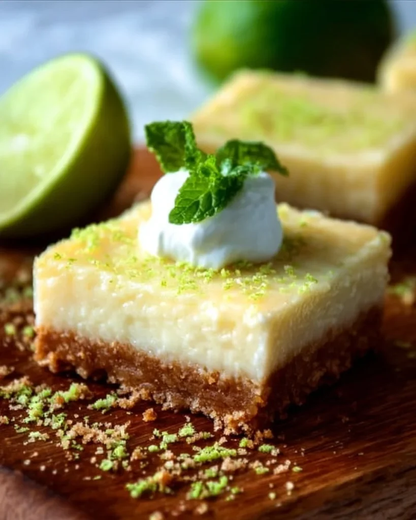 Easy key lime pie bars with a refreshing lime filling and crumbly crust.