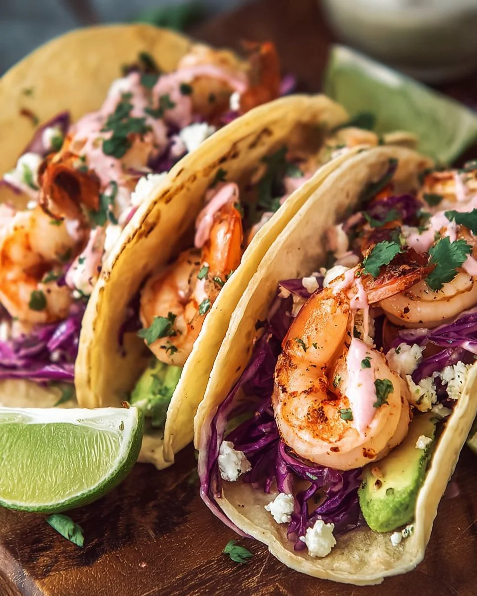 Easy Shrimp Tacos with Zesty Lime Sauce