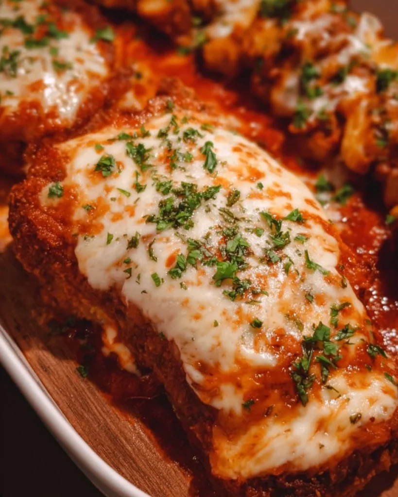 Gordon Ramsay's Chicken Parmigiana served with fresh herbs and cheese