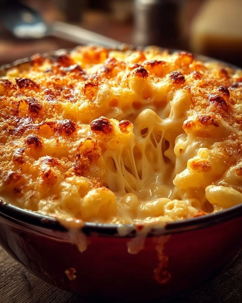 Gourmet Baked Mac and Cheese with a Crunch