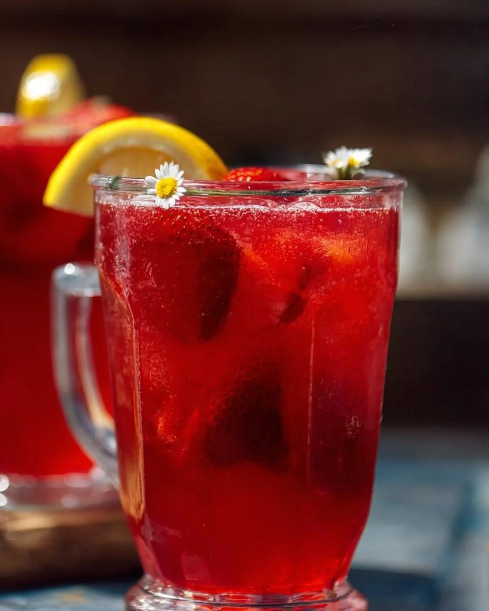 Hibiscus Tea Strawberry-Lemonade Refresher