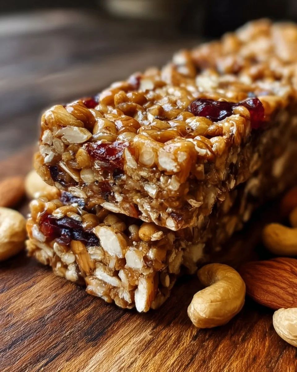 Homemade Granola Bars With Nuts And Honey