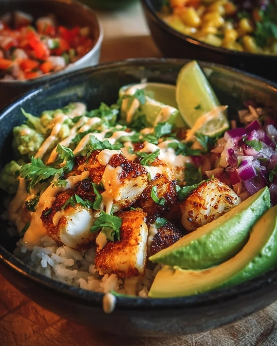 Low-Carb Fish Taco Bowls