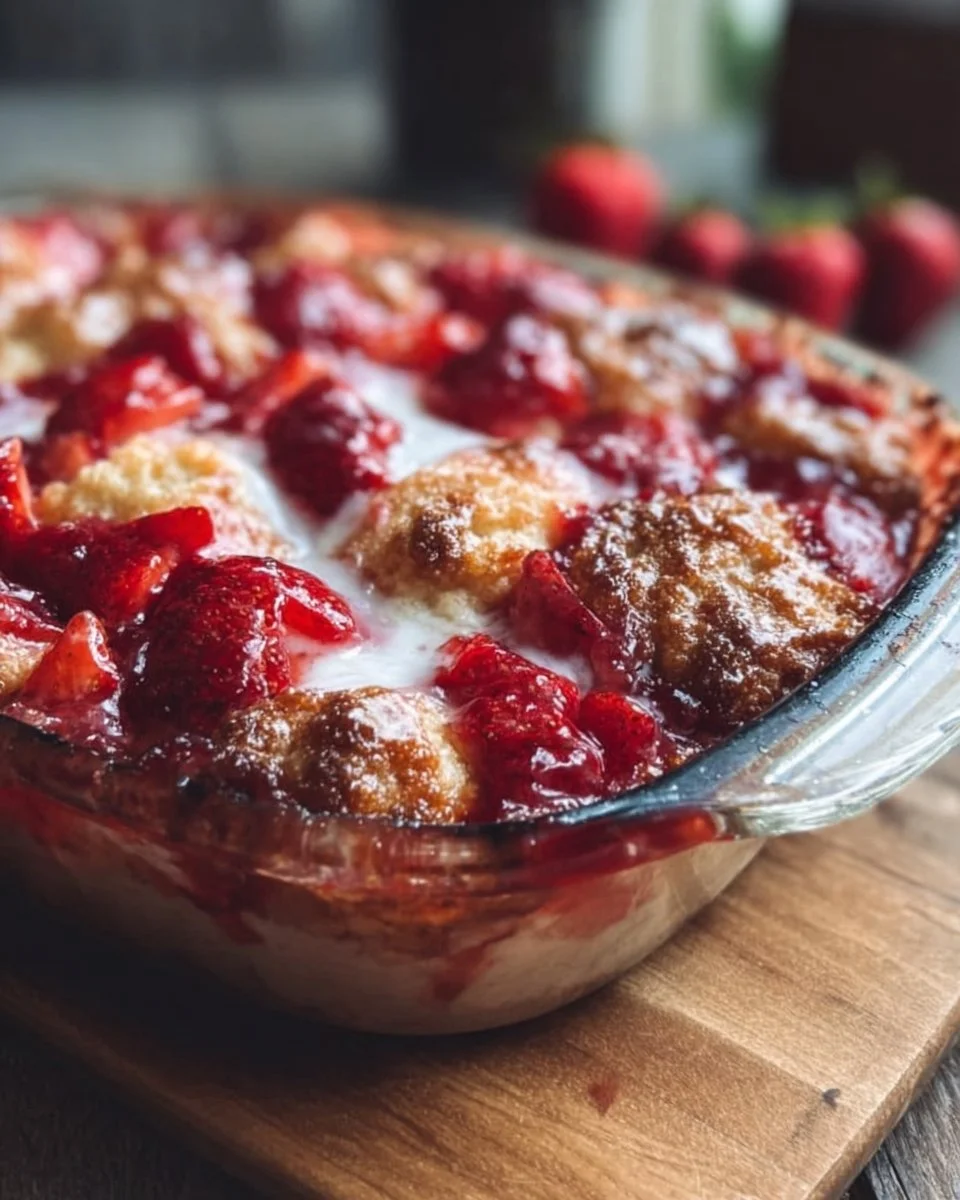 Perfect Strawberry Cream Cheese Cobbler Recipe