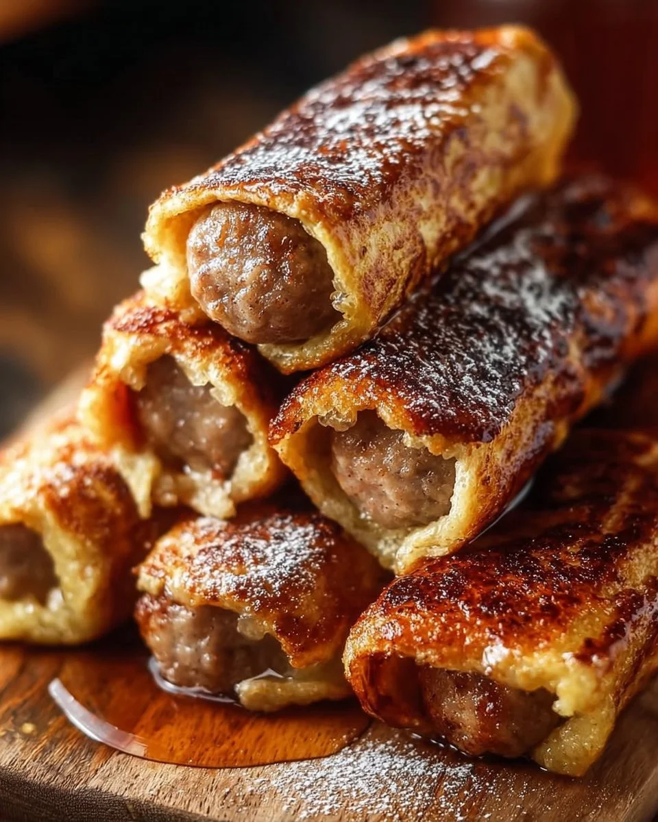 Sausage French Toast Roll Ups
