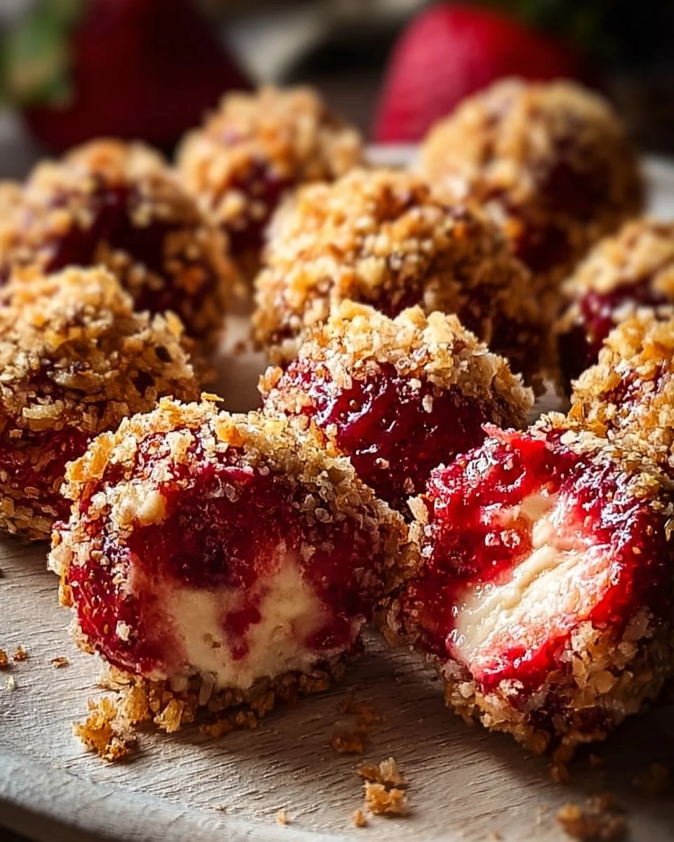 Strawberry Cheesecake Crunch Bites Recipe: Easy & Delicious!