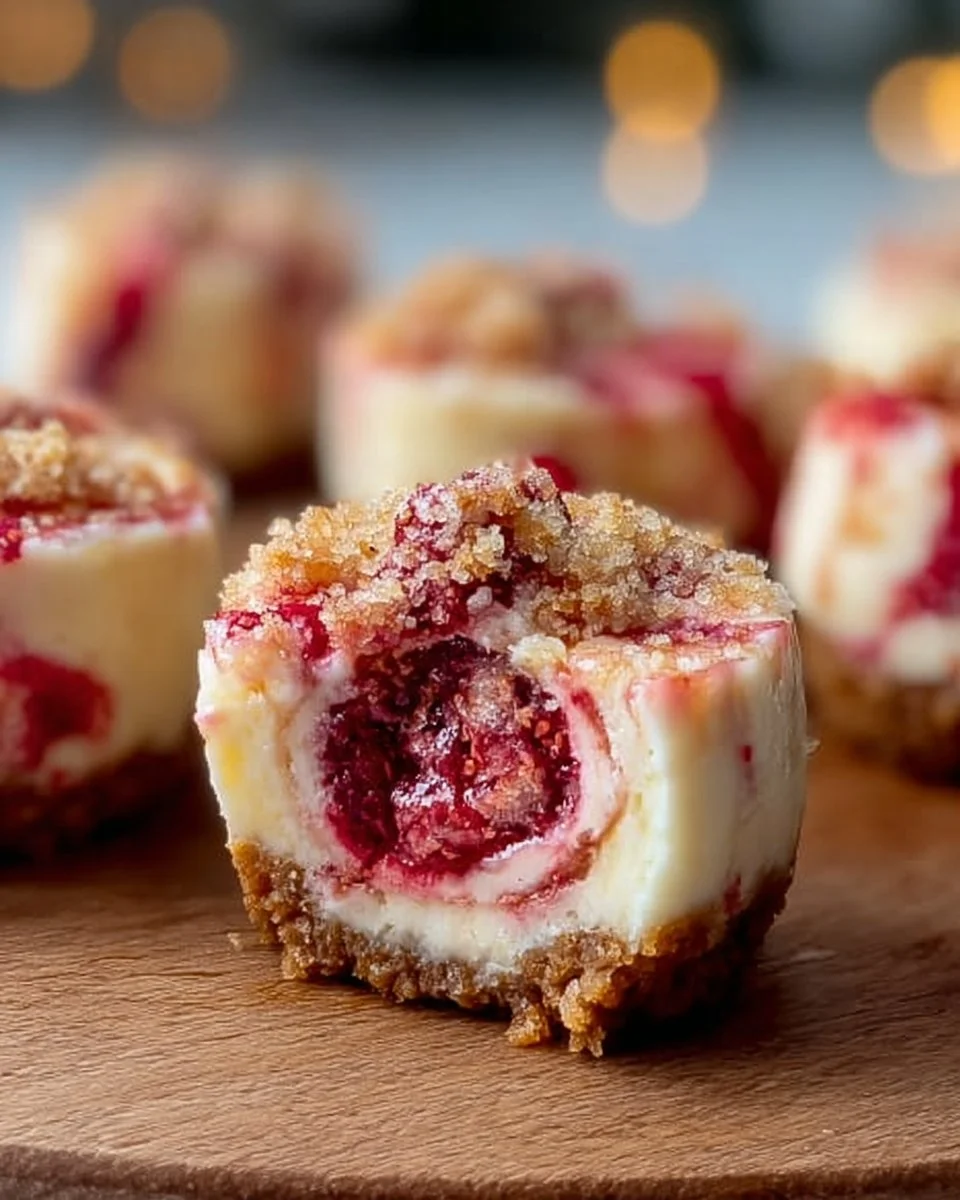 Strawberry Crunch Cheesecake Bites